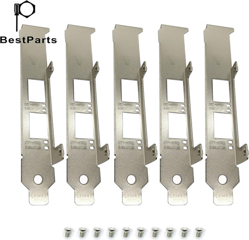 BestParts 5pcs New Full Height Bracket for Intel E10G42BTDA, X520-DA2, E10G42BFSR, and More