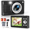 Fleafer Upgrade Digital Camera, 56MP FHD 1080P for Kids with 16x Zoom Anti