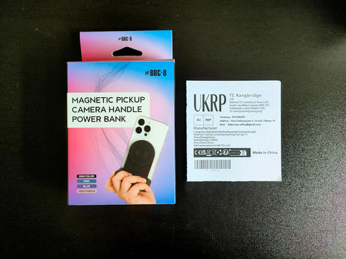 Magnetic Smartphone CapGrip Camera 3,300mAh Wireless Charging Hand Grip, Bluetooth Control for iPhone Android Video