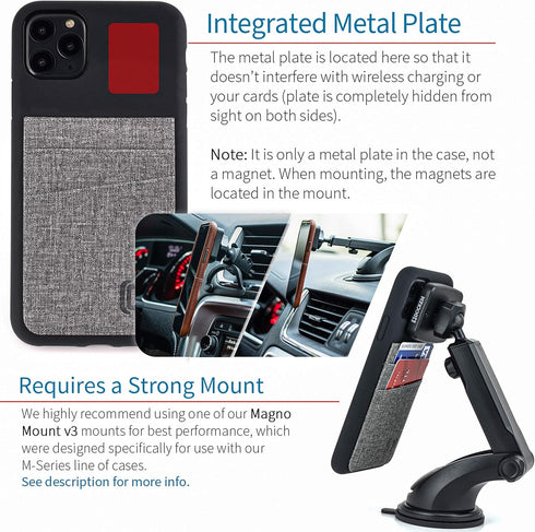 Dockem Silicone Wallet Case for iPhone 11 Pro Max (6.5") - Protective Card Case with 2 Credit Card Slots