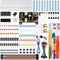 Miuzei Electronics Component Fun Kit, Supply Module, Jumper Wire, Breadboard, Compatible with Arduino