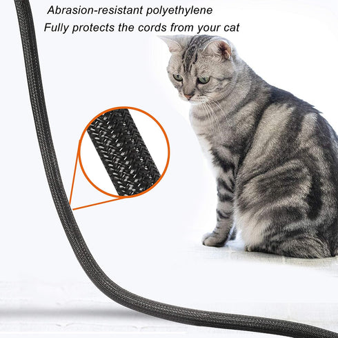 CrocSee 25ft - 1/2 inch Braided Cable Management Sleeve, Self-Wrapping Split Wire Loom for Home Theater