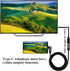 Right Angle Type C 3.1 Extension Cable - 4K@60Hz 90 Degree Type C USB Male to Male Connector Cable (1M/3Ft)