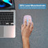 Wireless Bluetooth Mouse, LED Rechargeable Laptop Mouse, Portable Dual Mode Connection (BT5.2 and USB 2.4G), Slim (Pink)