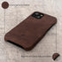Porter Riley Leather Case for iPhone X/iPhone Xs - Chocolate Brown, Premium Genuine Leather Slimline Back Case
