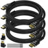 4K HDMI Cable 8 Feet (3 Pack), Ultra HD HDMI 2.0 Cable,