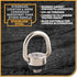 Camera Carabiner Clip D-Ring, Attach a Carabiner to Your Camera with 1/4-20 Tripod Mount D-Ring (1-Pack)