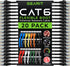 GearIT 20-Pack Cat6 Patch Cable, 1 Foot Snagless Flexible Ethernet Cable, Premium Series, Black