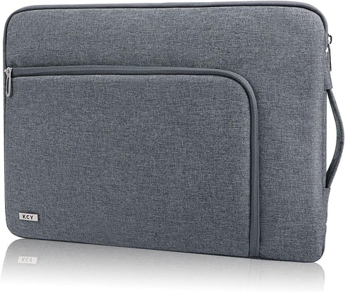 KCY Waterproof Laptop Sleeve Case 15.6 16 Inch | Shockproof Cover Bag for MacBook Pro, Surface, Dell XPS, HP (Grey)