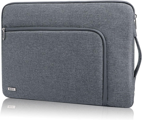 KCY Waterproof Laptop Sleeve Case 15.6 16 Inch | Shockproof Cover Bag for MacBook Pro, Surface, Dell XPS, HP (Grey)