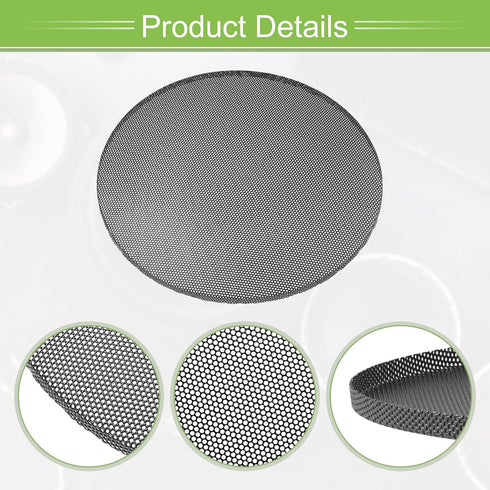 ACROPIX Universal 7 Inch Speaker Grills Mesh for Audio Subwoofer 182x6.5mm Grille without Frame (Black, Pack of 1)