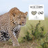 Leopard Heart Infinity Sign Metal Sticker Charms, Decoration for Mobile Cases, Laptops, Set of 2, Stylish & Neutral