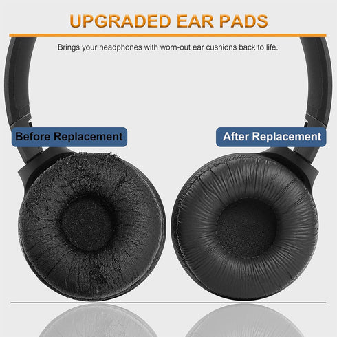 Replacement Ear Cushions for Sony Headphones, Compatible with Sony MDR-ZX110 ZX110NC ZX100 WH-CH500 CH520 CH510 (2 Pack)