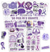 50 PCS Inspirational Alzheimers Stickers, Waterproof Vinyl Decals for Bicycle, Laptop, Bumper, Truck, Water Bottle