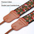 Ends,2" Padwa Lifestyle Green Flower Camera Strap for All DSLR Cameras,Double Layer Cowhide Wide Pure Cotton
