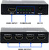 HDMI Splitter 1 in 4 Out, 4 Port 1x4 Full HD 1080P HDMI 1.4 Splitter with Switcher Converter