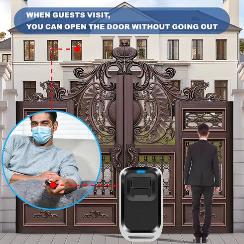 UHPPOTE 433.92MHz (3 Pack) RF Wireless Gate Door Opener Remote Control Transmitter Replacement