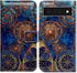 Gorgeous Colours Circle Mandala Leather Flip Phone Case for Google Pixel 6 Pro, Wallet Cover with Card Slot Holder