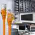 GearIT Cat6 Cable 3 ft, Cat6 Ethernet Patch Cable, Network Cable, Internet Cable - Orange 3 Feet