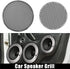 X AUTOHAUX 4 Inch Car Metal Audio Speaker Grill Cover Mesh Woofer Horn Guard Decorative Circle Grille Protector Silver Tone