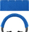 Geekria Knit Fabric Headband Cover for Sony WH-1000XM6/XM5/XM4 Headphones, Ocean Blue