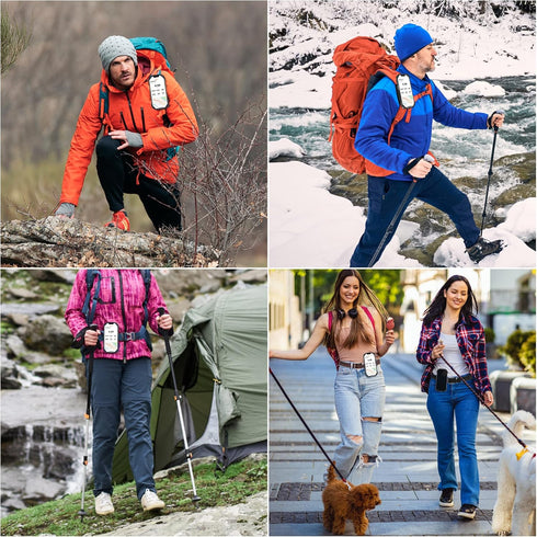 Backpack Phone Holder, 2 in 1 Clip for Backpack Strap, 360° Rotatable & Detachable Belt Holder for 4.5-7'' Phones
