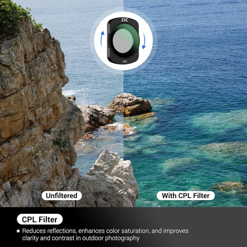 JJC 4-Pack Magnetic ND Filter & CPL Filter Set for DJI OSMO Pocket 3 Creator Combo