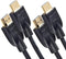 Amazon Basics HDMI 2.0 Cable, 2-Pack, 6ft, 4K@60Hz, High-Speed 18Gbps, 2160p, 48