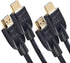 Amazon Basics HDMI 2.0 Cable, 2-Pack, 6ft, 4K@60Hz, High-Speed 18Gbps, 2160p, 48