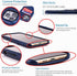 Dockem Wallet Case for iPhone 11 Pro: Metal Plate for Magnetic Mounting & 2 Credit Card Slots, Navy Blue