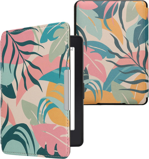 kwmobile Case Compatible with Amazon Kindle Paperwhite Case - eReader Cover - Tropical