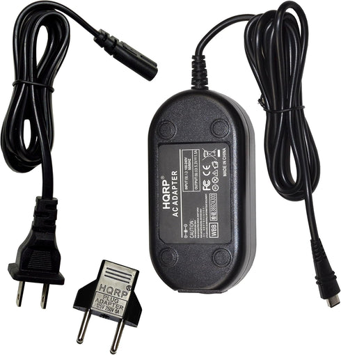 HQRP AC Adapter Compatible with Canon VIXIA HF-R800, R82, R80 Camcorder + Euro