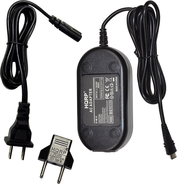 HQRP AC Adapter Compatible with Canon VIXIA HF-R800, R82, R80 Camcorder + Euro