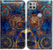Case for Motorola One 5G Ace, Gorgeous Colours Circle Mandala Leather Flip Wallet Cover with Card Slot Holder