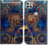 Case for Motorola One 5G Ace, Gorgeous Colours Circle Mandala Leather Flip Wallet Cover with Card Slot Holder