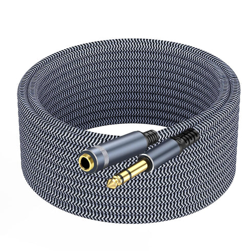 1/4 inch Extension Cable 10ft, 1/4" inch Male to Female Stereo Headphone Guitar Extension Cable, Quarter inch Headphone