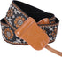 Padwa Lifestyle Camera Strap - 2" Wide Double Layer Cowhide Cotton Strap, Vintage Jacquard Embroidery for DSLR Cameras