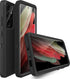 MXX Case Compatible with Galaxy S21 Ultra, 3-Layer Heavy Duty Body Bumper Cover, Shock Protection, Dust Proof (Black)