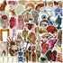 LOOAEFX 50PCS Vintage Anatomy Stickers - Medical Student Gift Pack, Biology Human Body