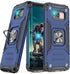 YmhxcY Galaxy S8 Armor Grade Case with Rotating Holder Kickstand, Non-Slip Hybrid Rugged Phone Case - KK Blue