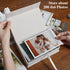 Photo Storage Box 4x6, Linen Photo Box, Memory Box Perfect to Store Your Photo, Pictures, Certificates, Scrapbooking Supplies, Keepsakes and Jewelry Beige by Hiwhy