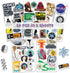 Pack 50 Pcs Science Laboratory Stickers Physics Chemistry Biology Experiment Vinyl Decals Sticker Suitcase Water Bottle Car Bumper Helmet Luggage Laptop for Student by BIGZORO