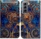 Galaxy S21 Plus 5G Case, Gorgeous Colours Circle Mandala Leather Flip Phone Wallet Cover with Card Slot