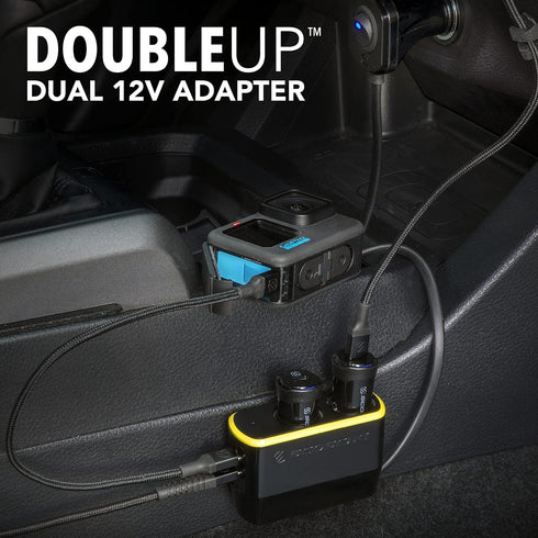 Scosche DCLSPD402SW DoubleUp Dual 12V Adapter with Dual 20W USB-C Power Delivery Charger for Fast Charging