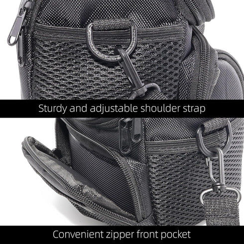Compact Camera Bag for DSLR/SLR/Mirrorless Shockproof Shoulder Case with Buffer Sponge for Nikon, Canon, Sony, Pentax