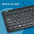 Slim Type Wired Keyboard K72357USA by Kensington, Black