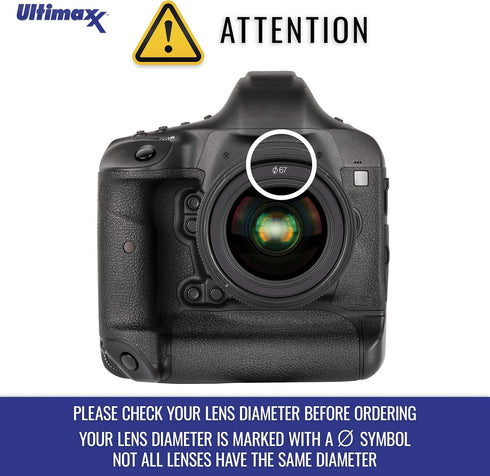 Ultimaxx 5 Set +1 +2 +4 +10 (49mm) Universal Piece Multi Coated HD Macro Close Up Lens Filter Kit for Canon Nikon Sony
