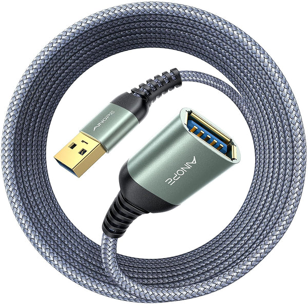 AINOPE 2 Pack USB Extensions Cable High Speed USB 3.0 Extension Cord