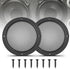 6.5 Inch Metal Mesh Round Speaker Grill Cover, Universal Decorative for Car Speaker Mounting, 8PCS Screws