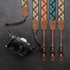 Padwa Lifestyle Camera Strap - 1.5" Crazy Horse Cowhide Head Cotton Strap, Vintage Embroidery for Photographers,